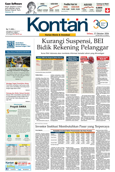 Kontan Harian - 27 Oktober 2026