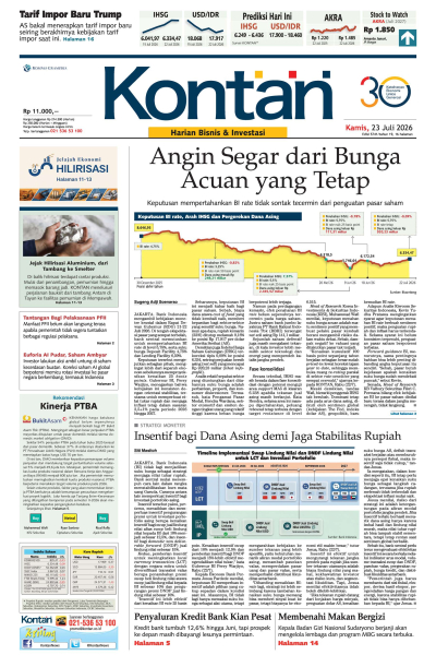 Kontan Harian - 23 Juli 2026
