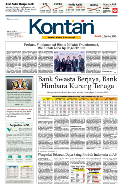 Kontan Harian - 01 Agustus 2025