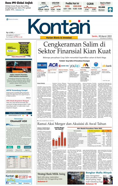 Kontan Harian - 28 Maret 2022