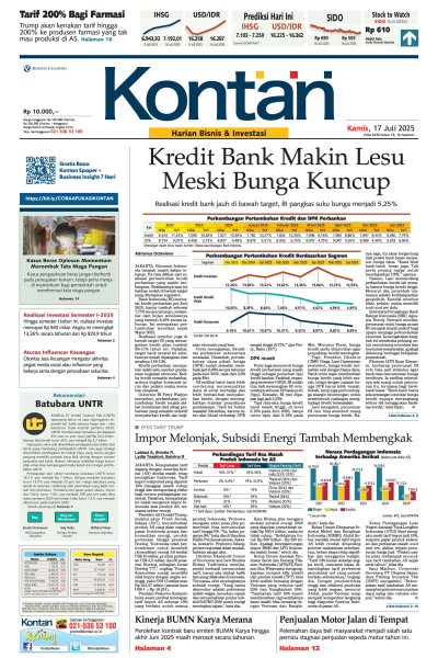 Kontan Harian - 17 Juli 2025