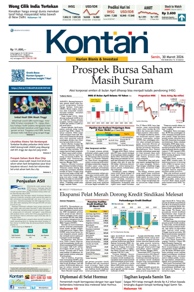 Kontan Harian - 30 Maret 2026