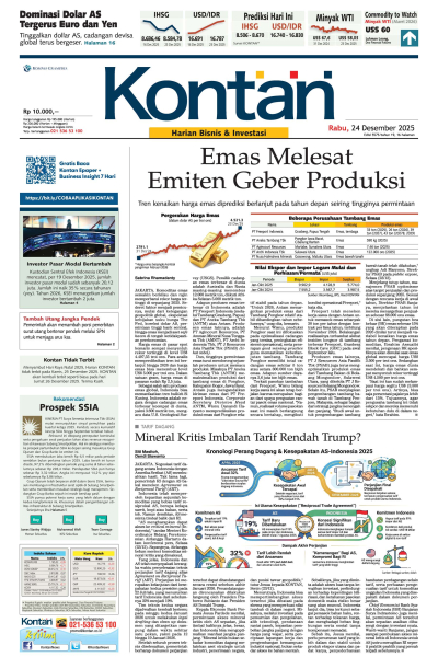 Kontan Harian - 24 Desember 2025