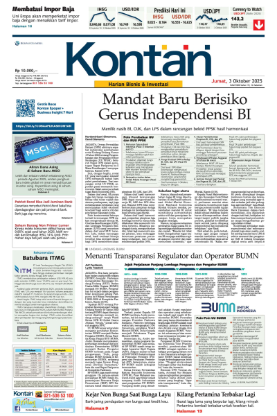 Kontan Harian - 03 Oktober 2025