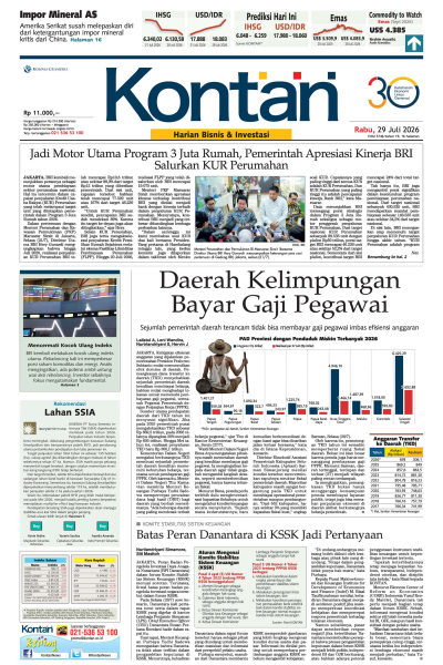 Kontan Harian - 29 Juli 2026