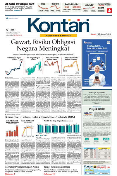 Kontan Harian - 13 Maret 2026