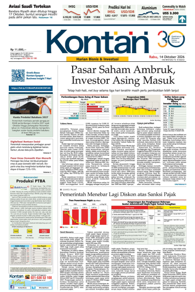 Kontan Harian - 14 Oktober 2026