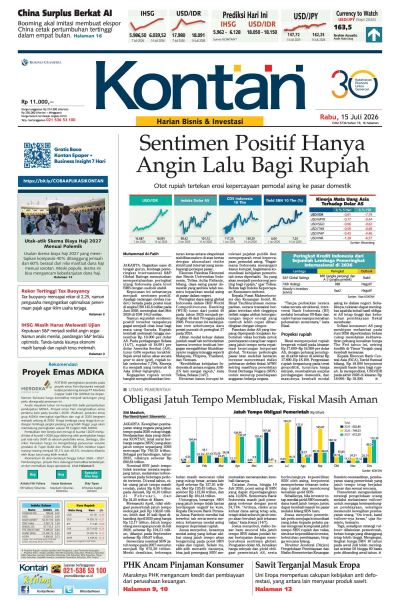 Kontan Harian - 15 Juli 2026