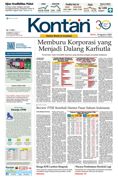 Kontan Harian - 24 Agustus 2026