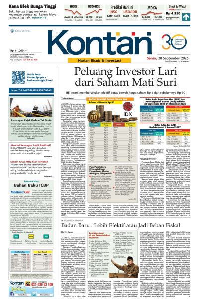 Kontan Harian - 28 September 2026
