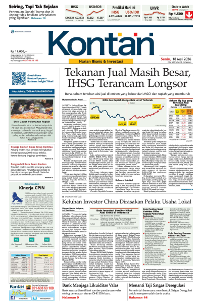 Kontan Harian - 18 Mei 2026