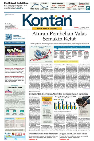 Kontan Harian - 19 Juni 2026