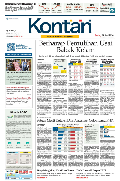 Kontan Harian - 29 Juni 2026