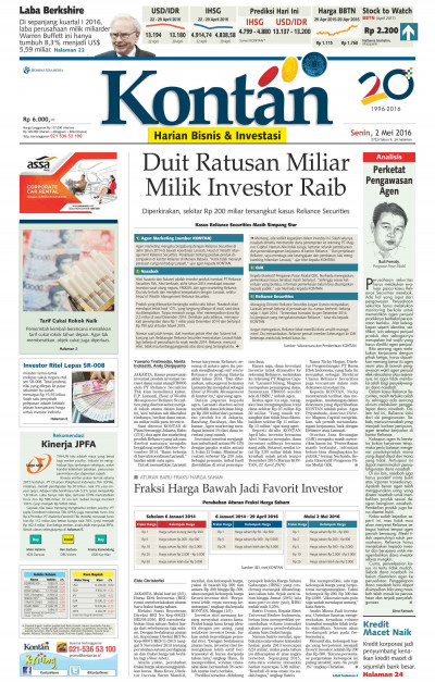 Kontan Harian - 02 Mei 2016