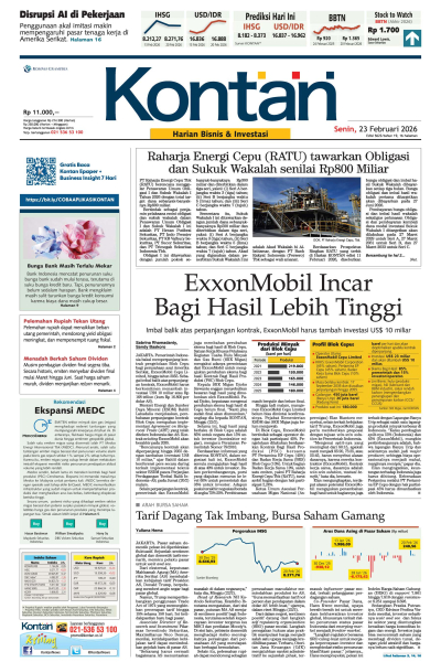Kontan Harian - 23 Februari 2026