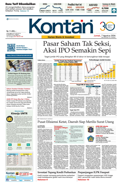 Kontan Harian - 07 Agustus 2026
