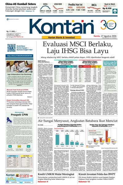 Kontan Harian - 27 Agustus 2026