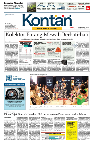 Kontan Harian - 13 Desember 2025