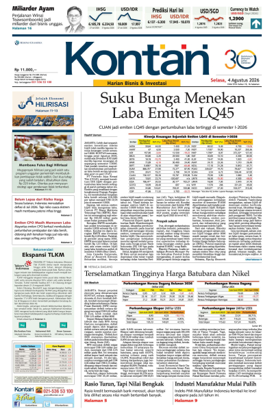 Kontan Harian - 04 Agustus 2026