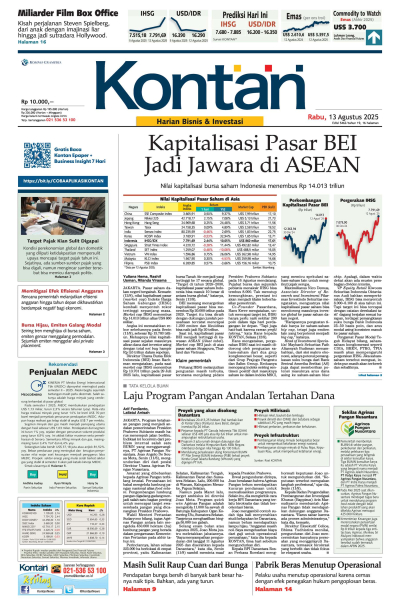 Kontan Harian - 13 Agustus 2025