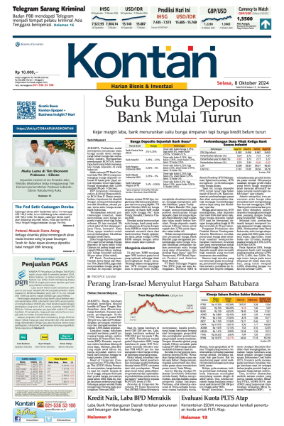 Kontan Harian - 08 Oktober 2024