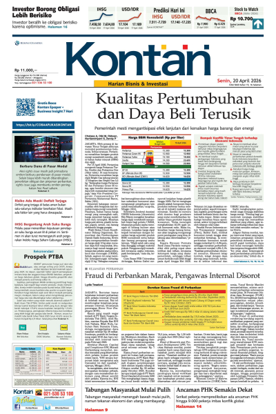 Kontan Harian - 20 April 2026