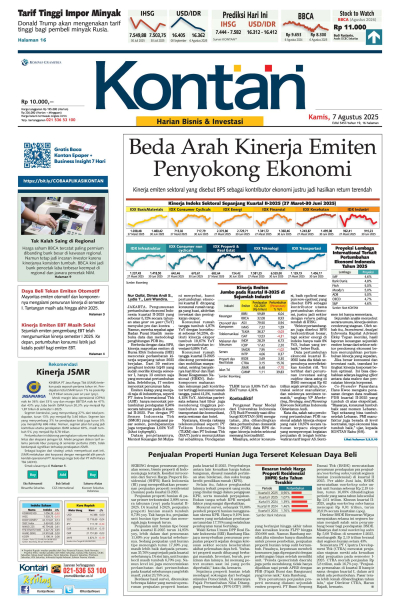 Kontan Harian - 07 Agustus 2025