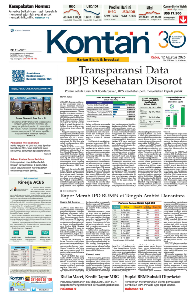 Kontan Harian - 12 Agustus 2026