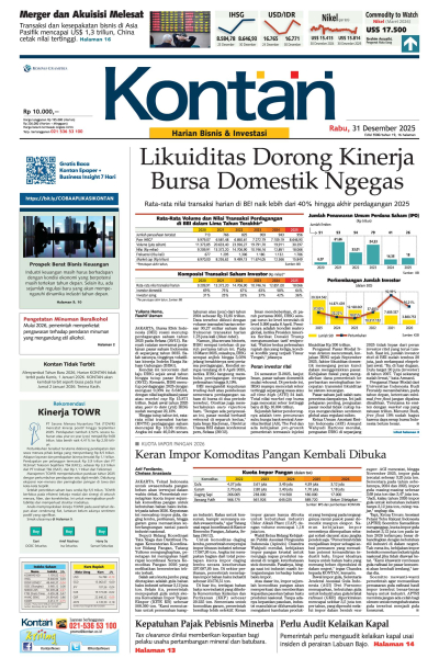 Kontan Harian - 31 Desember 2025