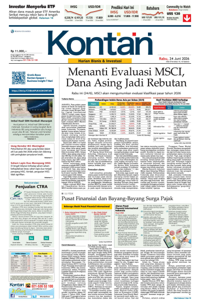 Kontan Harian - 24 Juni 2026