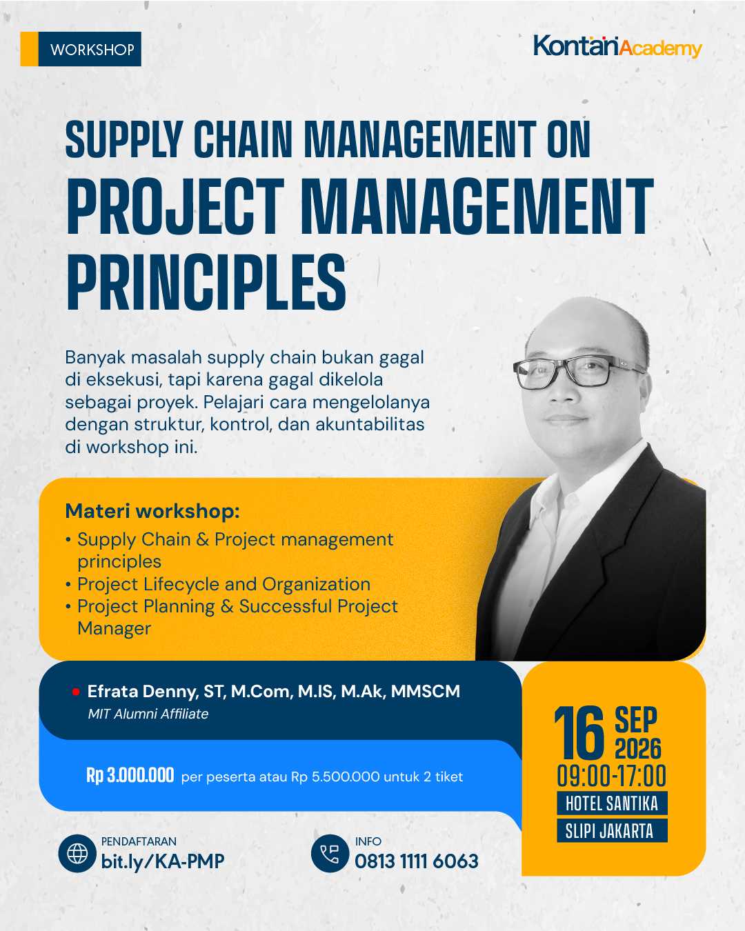 Supply Chain Management on Project Management Principles (SCMPMP)