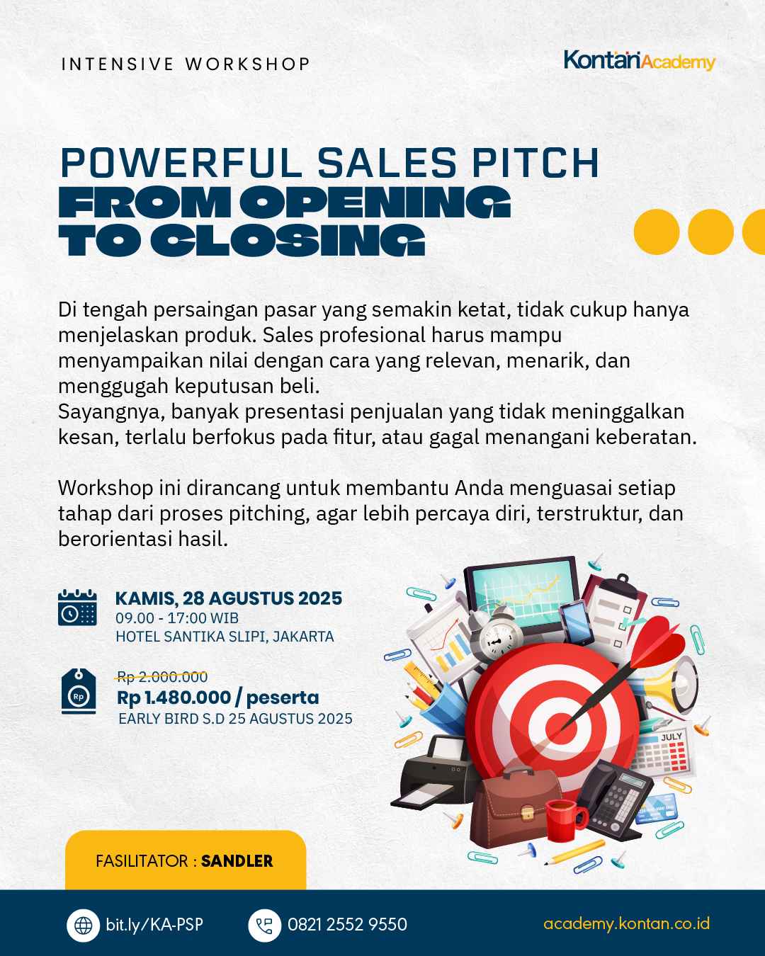 [Intensive Workshop] Powerful Sales Pitch: From Opening to Closing!