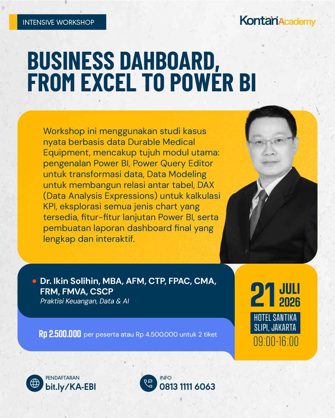 [Intensive Workshop] Business Dashboard, From Excel to Power BI