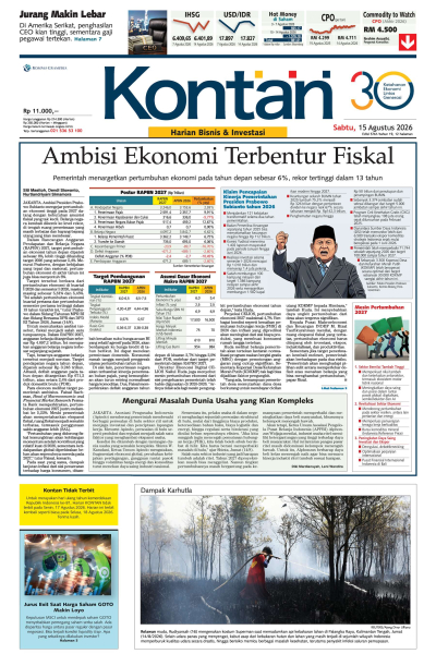 Kontan Harian - 15 Agustus 2026