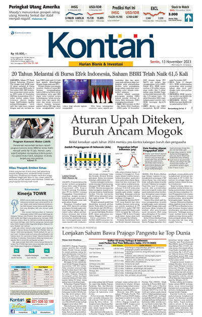 Kontan Harian - 13 November 2023