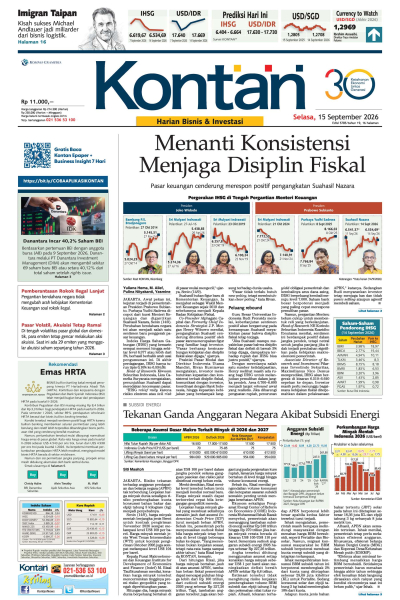 Kontan Harian - 15 September 2026