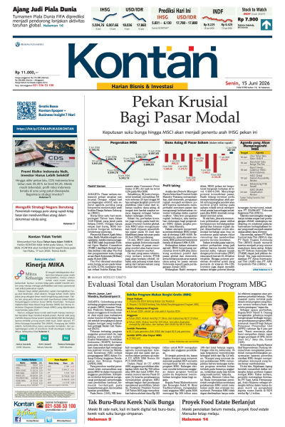 Kontan Harian - 15 Juni 2026