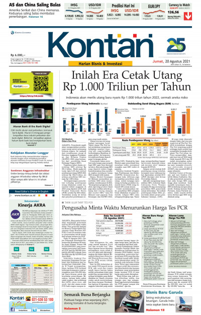 Kontan Harian - 20 Agustus 2021