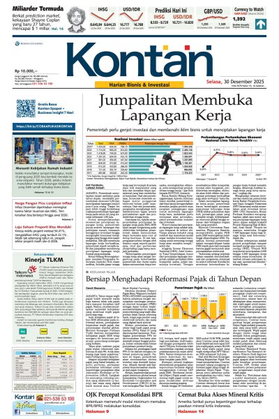 Kontan Harian - 30 Desember 2025