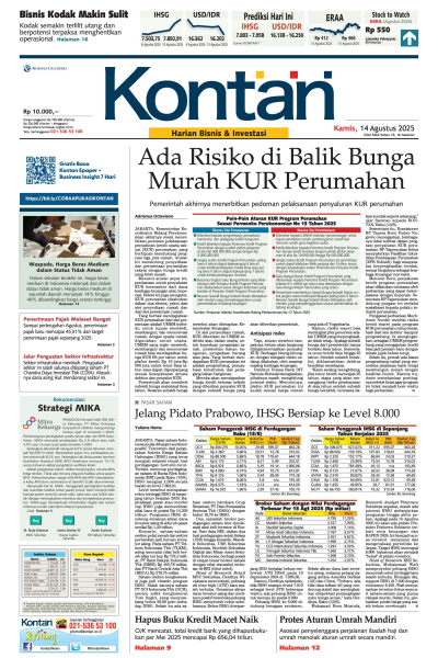 Kontan Harian - 14 Agustus 2025