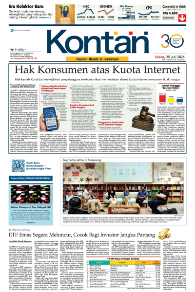 Kontan Harian - 25 Juli 2026