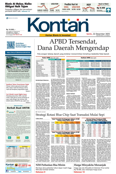 Kontan Harian - 22 Desember 2025