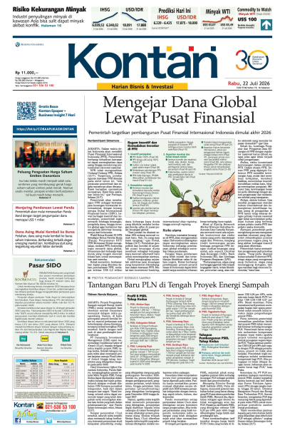 Kontan Harian - 22 Juli 2026