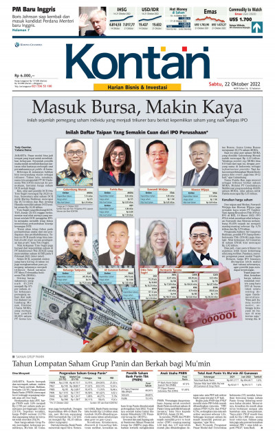 Kontan Harian - 22 Oktober 2022
