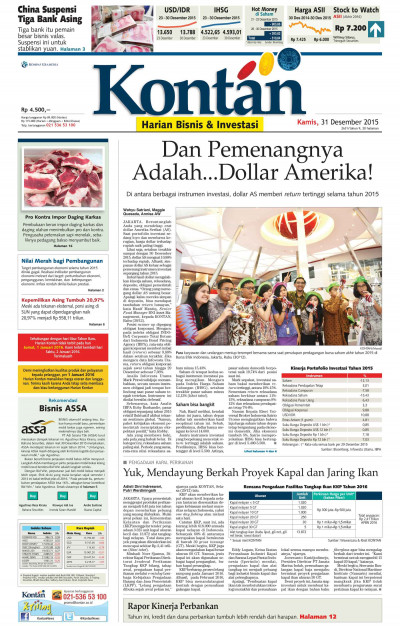 Kontan Harian - 31 Desember 2015