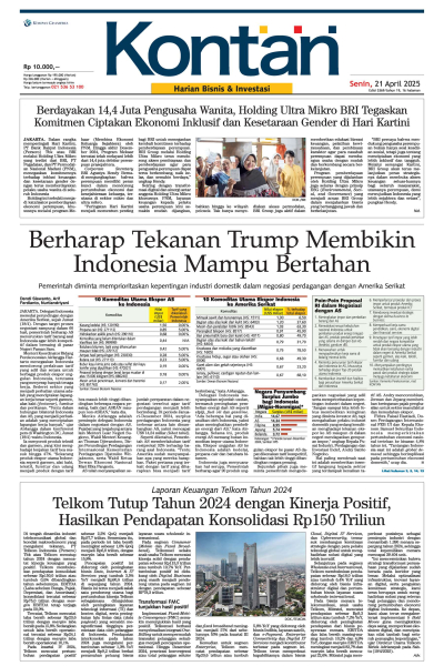 Kontan Harian - 21 April 2025
