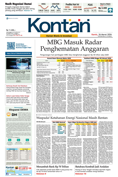 Kontan Harian - 26 Maret 2026